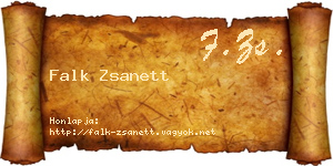 Falk Zsanett névjegykártya