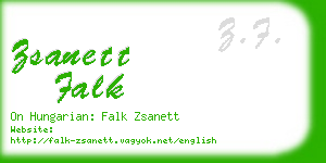 zsanett falk business card